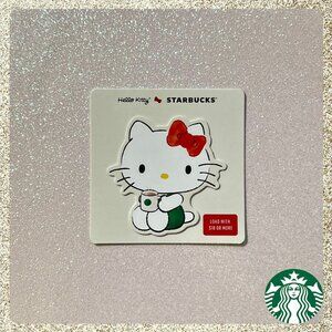 🎀 2025 Starbucks x Hello Kitty Die-Cut Gift Card in MINT Condition